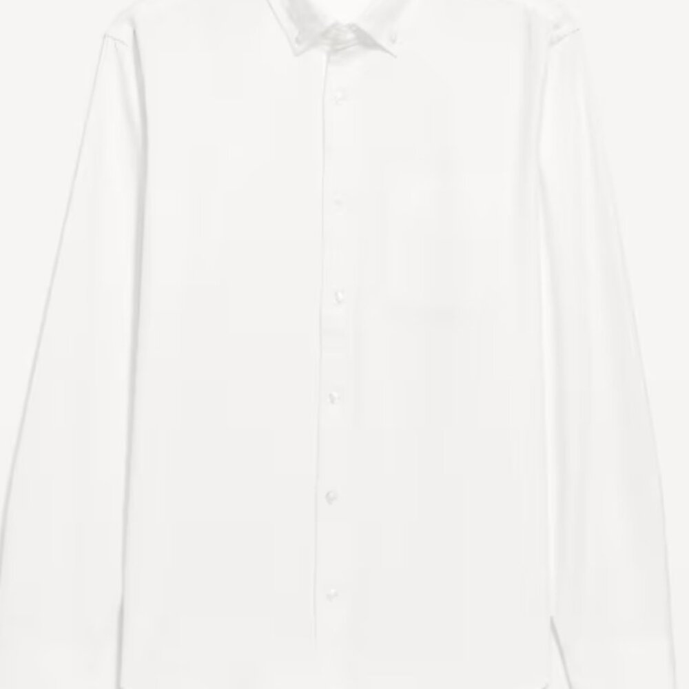 New White Everyday Cotton Shirt XL